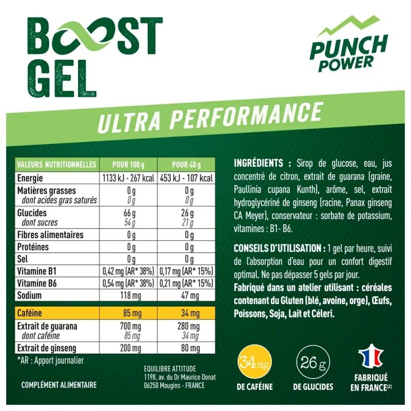 Punch Power Coup de fouet - Energigel | Hardloop