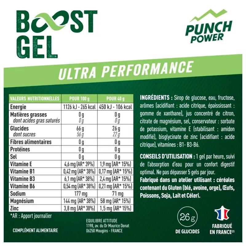 Punch Power Longue Distance Anti'Ox - Gel énergétique | Hardloop