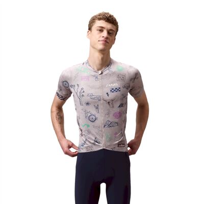 Pro Sl S/S Print Jersey - Camisola ciclismo manga curta - Homem