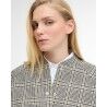 Barbour Leyburn Check Showerproof Bomber Jacket - Veste imperméable femme | Hardloop