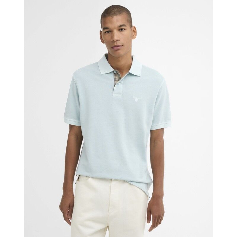 Washed Tartan Tailored Fit Pique Polo - Pikeepaita - Miehet