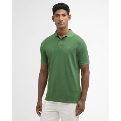 Washed Tartan Tailored Fit Pique Polo - Polo homem