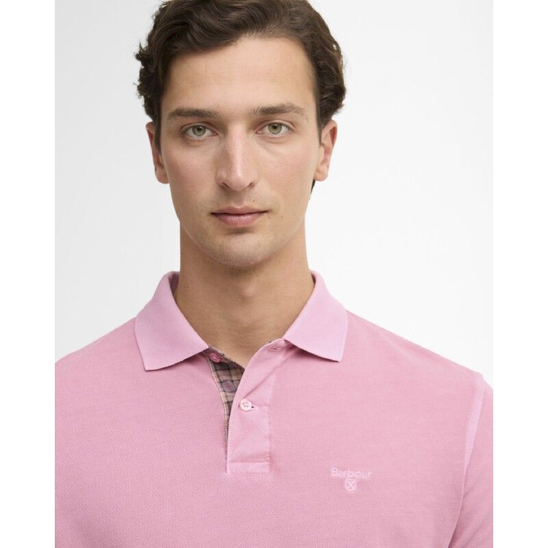 Barbour Washed Tartan Tailored Fit Pique Polo - Polo-shirt - Herrer | Hardloop