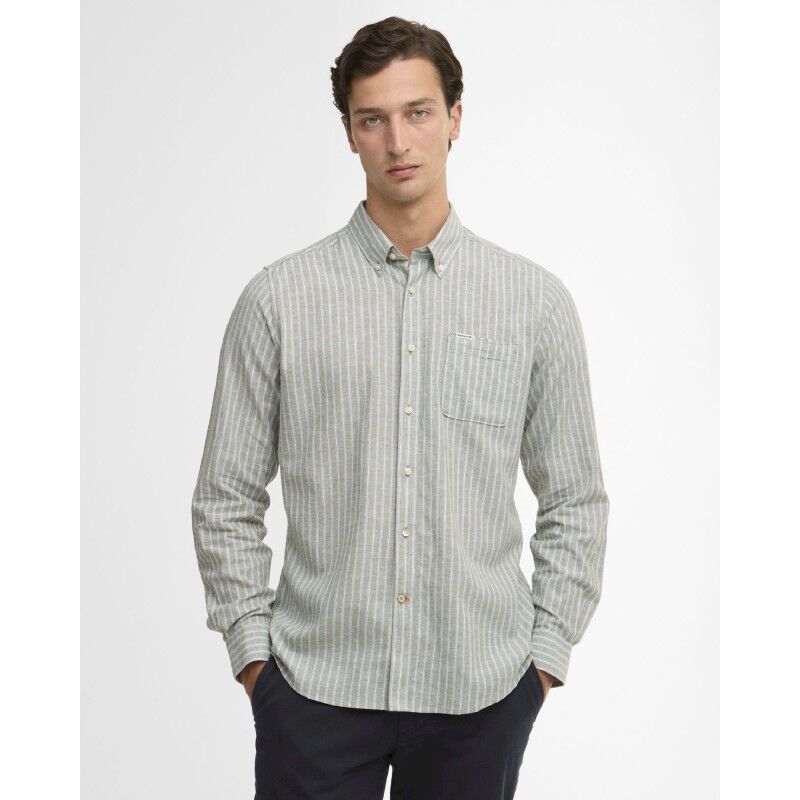 Nelson Striped L/S Tailored Shirt - Skjorte - Herrer