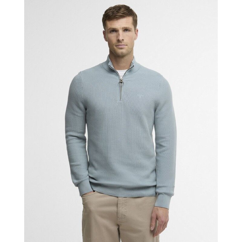 Essential Honeycomb Half Zip Sweater - Sweatere - Herrer