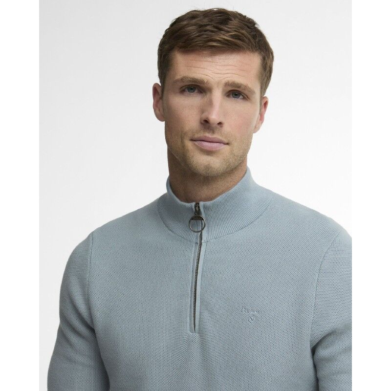 Barbour Essential Honeycomb Half Zip Sweater - Sweatshirt homme | Hardloop