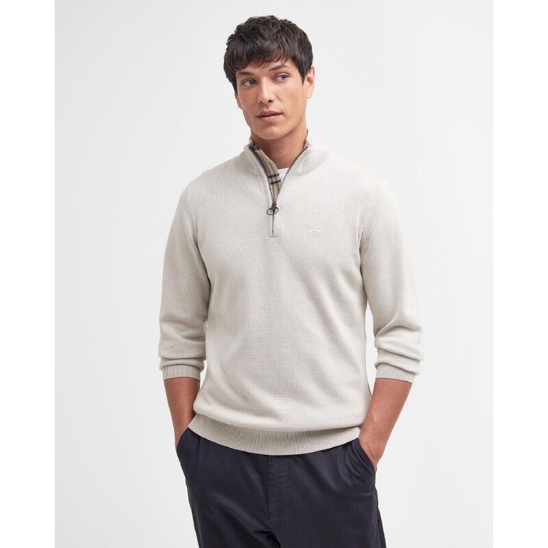 Barbour Pima Cotton Half Zip Knitted Jumper - Pánsky pullover | Hardloop