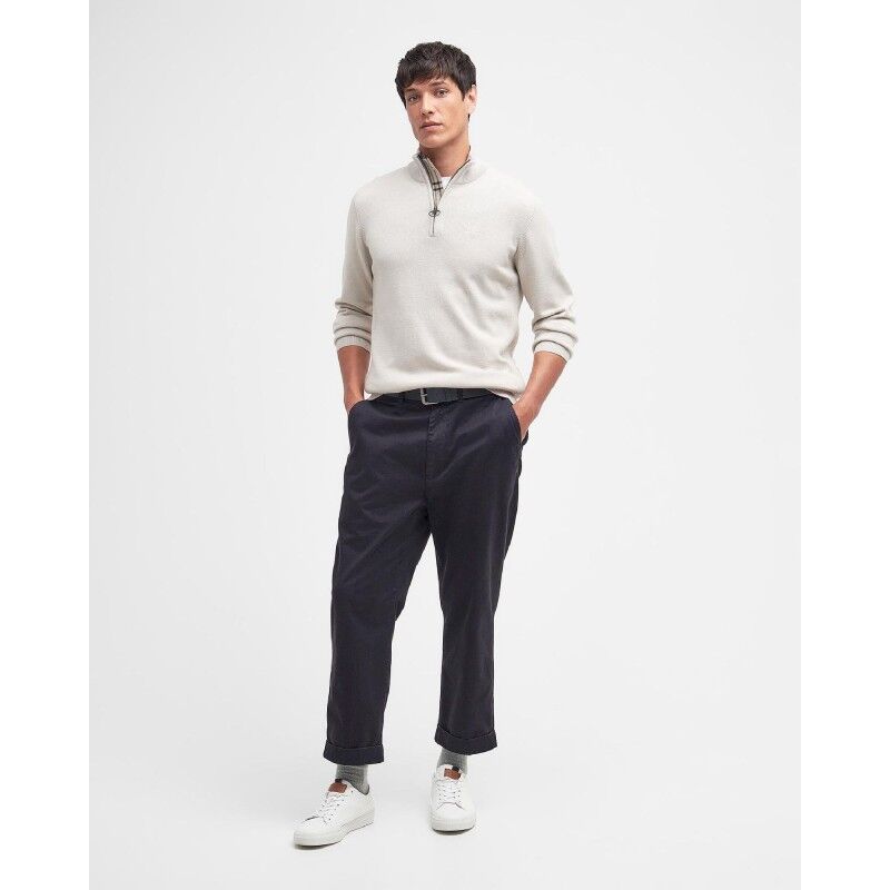 Barbour Pima Cotton Half Zip Knitted Jumper - Pullover - Herr | Hardloop
