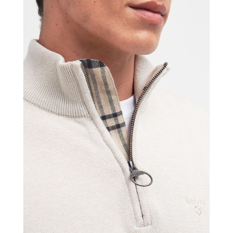 Barbour Pima Cotton Half Zip Knitted Jumper - Pánsky pullover | Hardloop