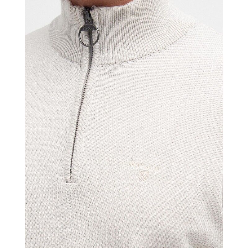 Barbour Pima Cotton Half Zip Knitted Jumper - Pullover - Herr | Hardloop