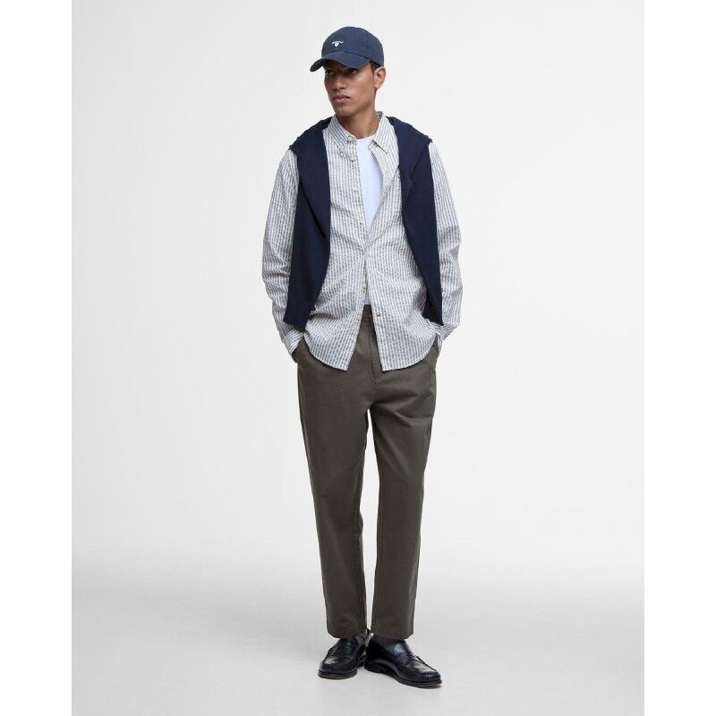 Barbour Cresswell Seersucker L/S Tailored Shirt - Chemise homme | Hardloop