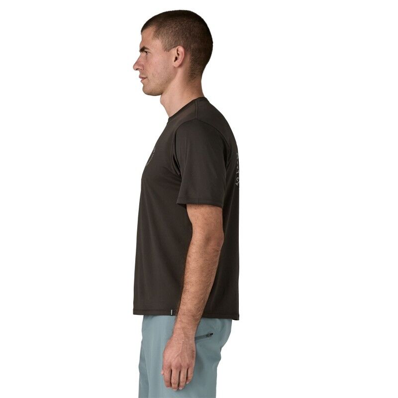 Patagonia M's Cap Cool Daily Shirt - Spoke Stencil - T-shirt - Herr | Hardloop