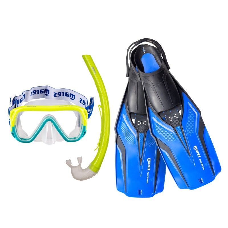 Mares Nateeva Keewee Jr – Set Plongée Enfant : Masque, Tuba Et Palmes Pour Jeunes Aventuriers Aquatiques