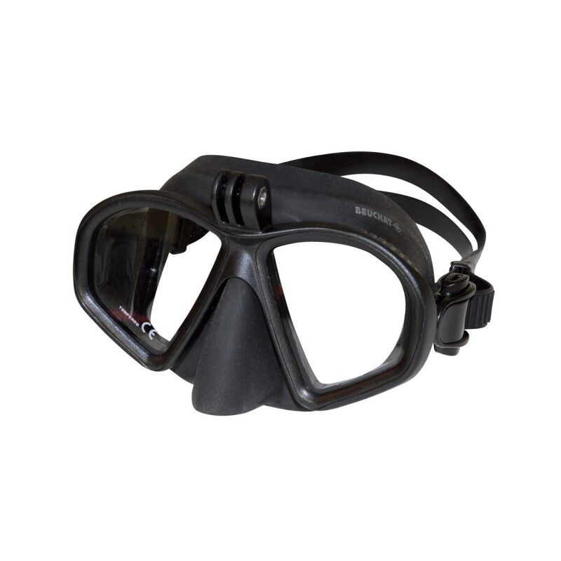 Gp1 - Silicone Noir Avec Accroche Actioncam - Maska do nurkowania