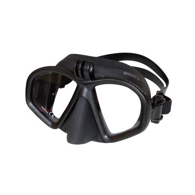 Gp1 - Silicone Noir Avec Accroche Actioncam - Masque de plongée