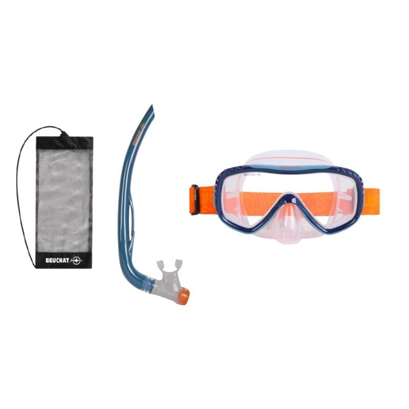 Set De Snorkeling OCEO MT Beuchat – Masque Grand Champ, Tuba à Purge, Sac Mesh – Pour Adulte, Confort Et Durabilité