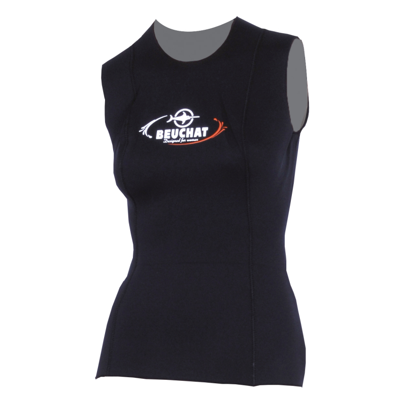 Gilet F - 2,5 mm - Refendu Titanium - Neoprene diving top - Women's