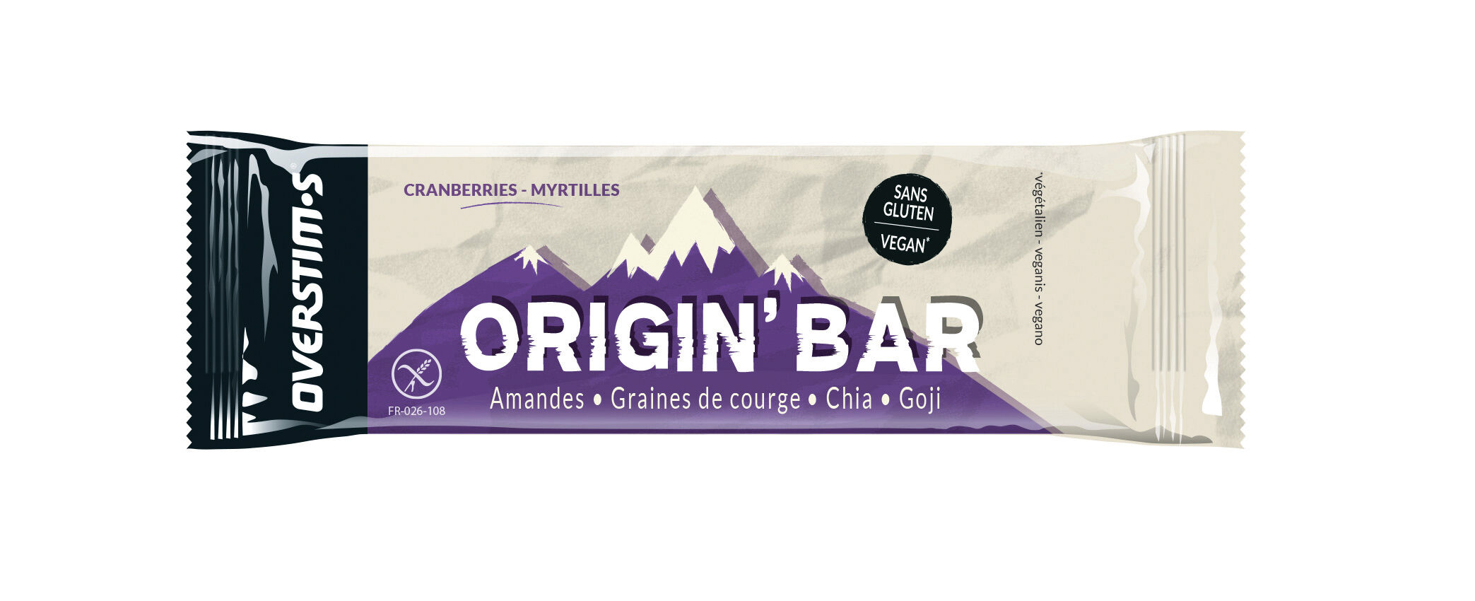 Overstim.s Origin Bar Vegan - Energetická tyčinka | Hardloop
