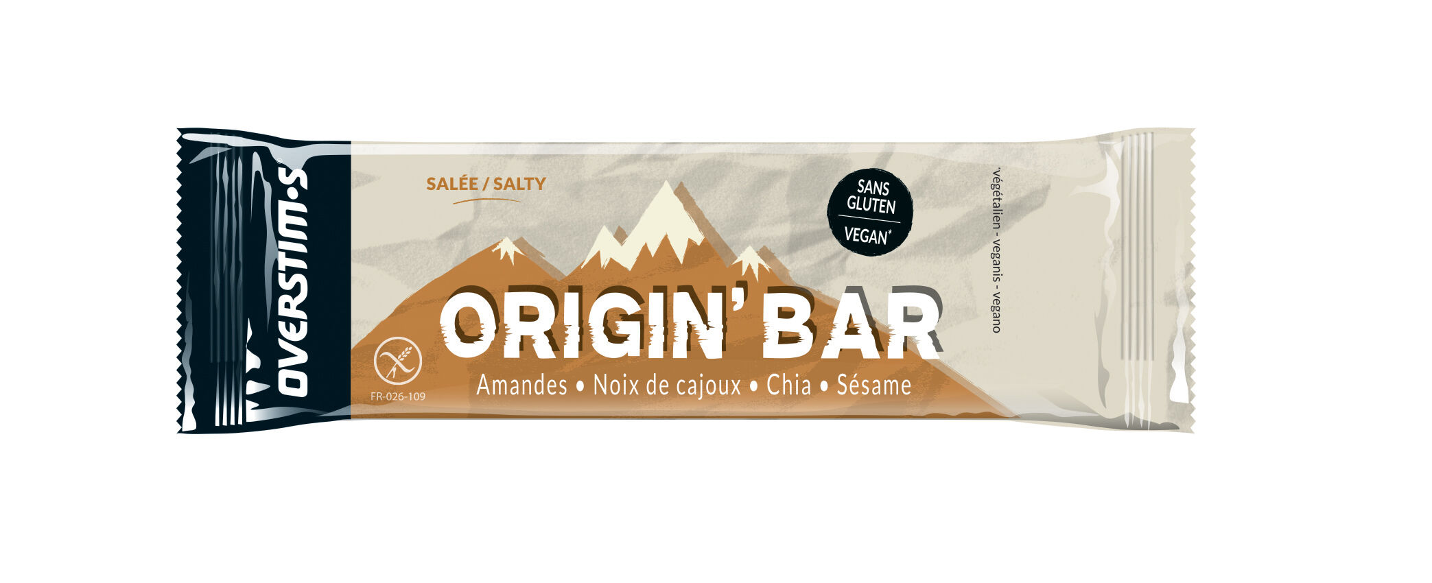 Overstim.s Origin Bar Salé Vegan - Barre énergétique | Hardloop