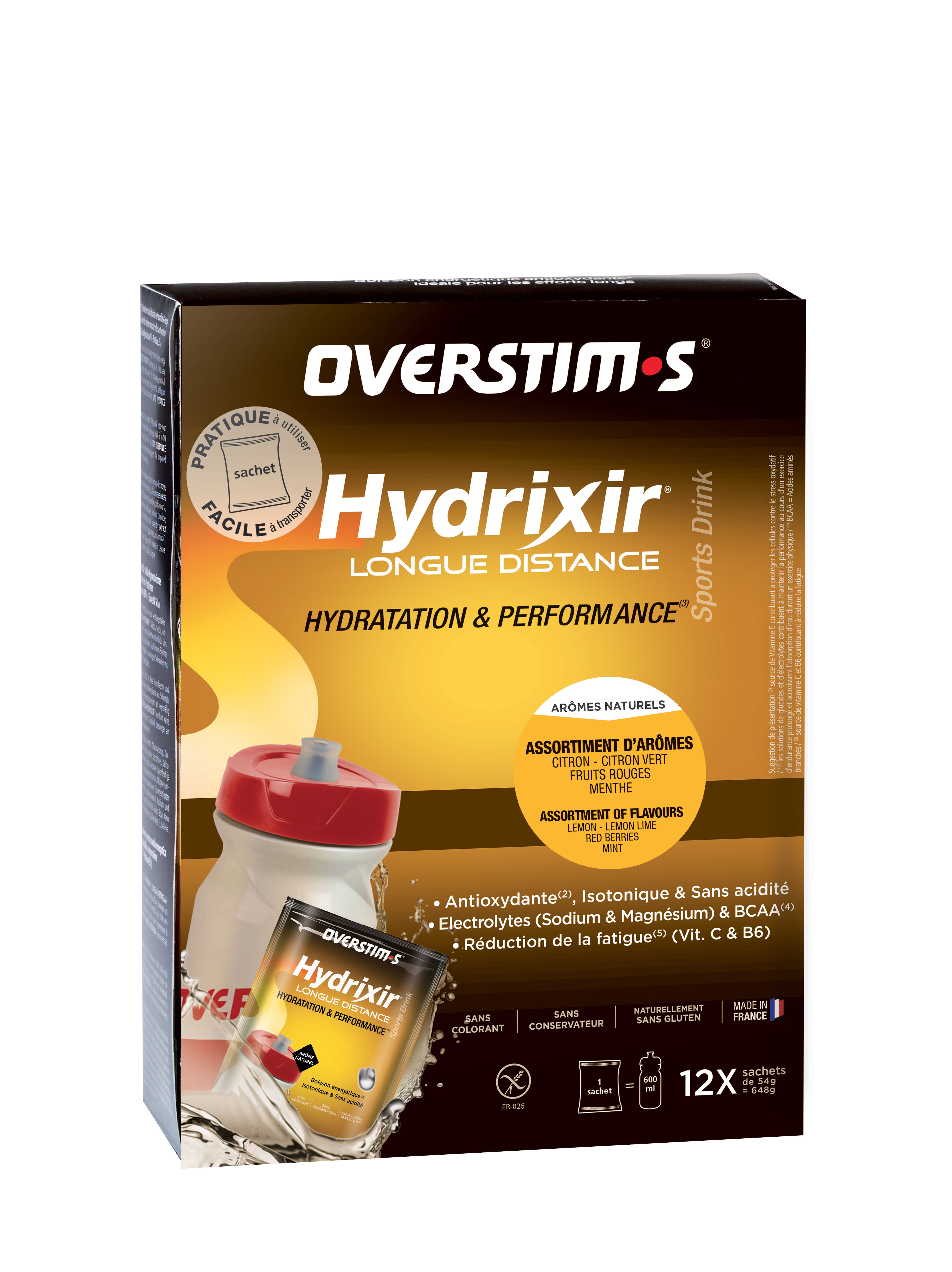 Overstim.s Hydrixir Longue Distance (sachets) - Boisson énergétique | Hardloop