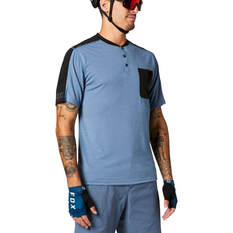 Fox Racing Ranger Drirelease SS Henley - Maglia MTB - Uomo | Hardloop