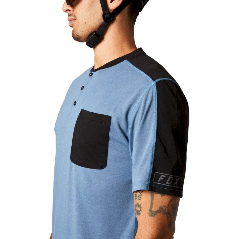 Fox Racing Ranger Drirelease SS Henley - Fietsshirt - Heren | Hardloop