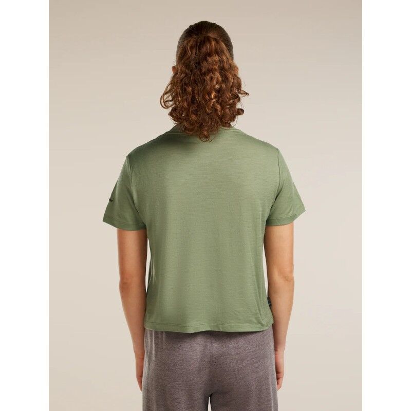 icebreaker Merinos 150 Tech Lite SS Crop T Seed Stor - Merinoshirt - Damen | Hardloop