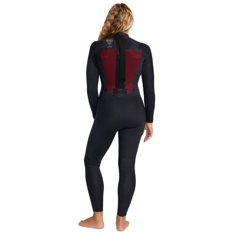 Roxy Combinaison Néoprène 4/3 Mm Prologue – Femme, Dos Zip, Coutures GBS, Protège-genoux – Eau 11-14°C