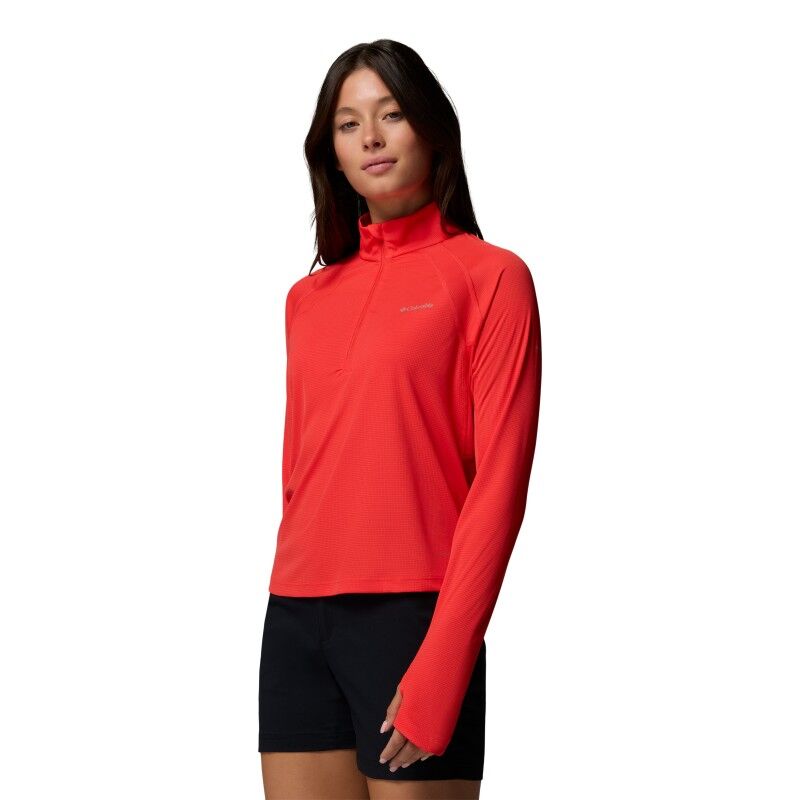 Columbia Stealth Spring LS Half Zip Tee - T-Shirt - Damen | Hardloop