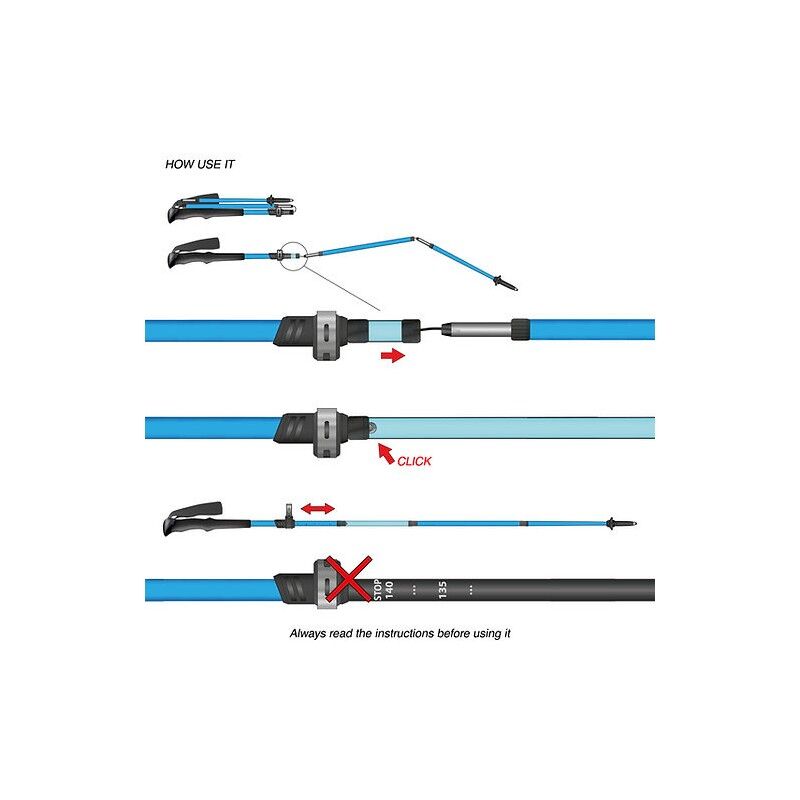 Fizan Ultrax Carbon - Trekking poles | Hardloop