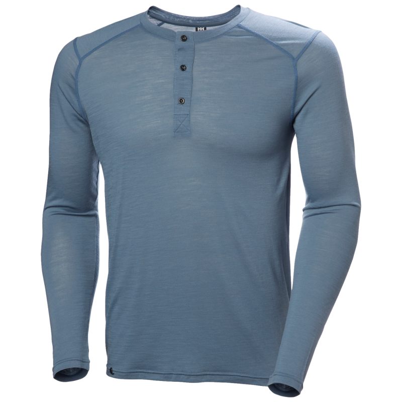 Hh Durawool Ls Henley - Pánské triko