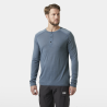 Helly Hansen Hh Durawool Ls Henley - T-shirt - Heren | Hardloop