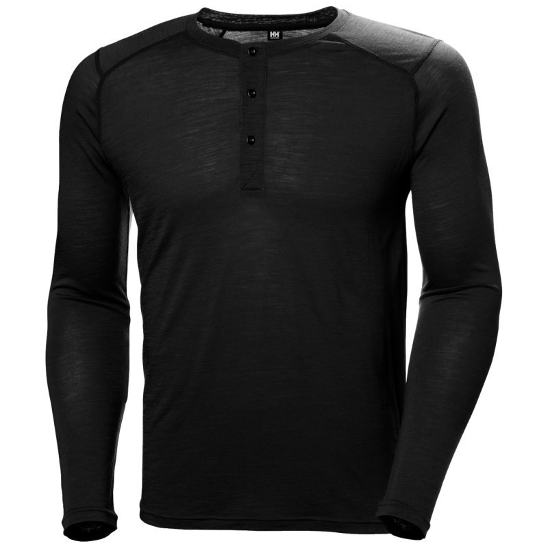 Helly Hansen Hh Durawool Ls Henley - T-shirt - Men's | Hardloop