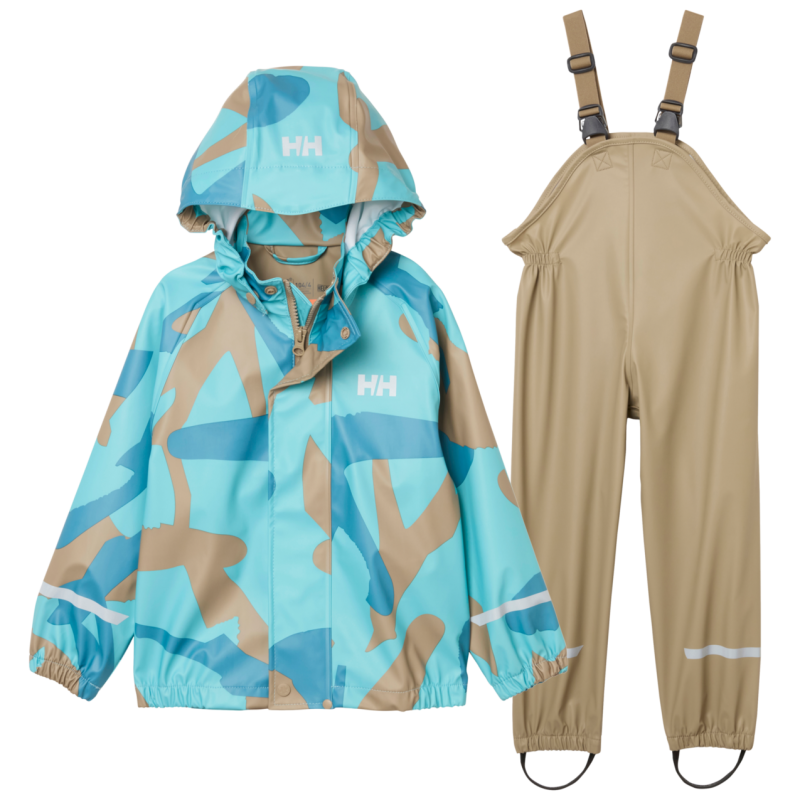 K Bergen 2.0 Pu Rainset Aop - Waterproof jacket - Kid's