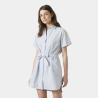 Bright Blue / White Stripe