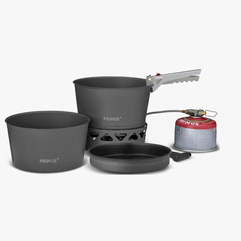 Primetech Stove Set II 2x2.3 L w/ Pan - Conjunto de cozinha campismo