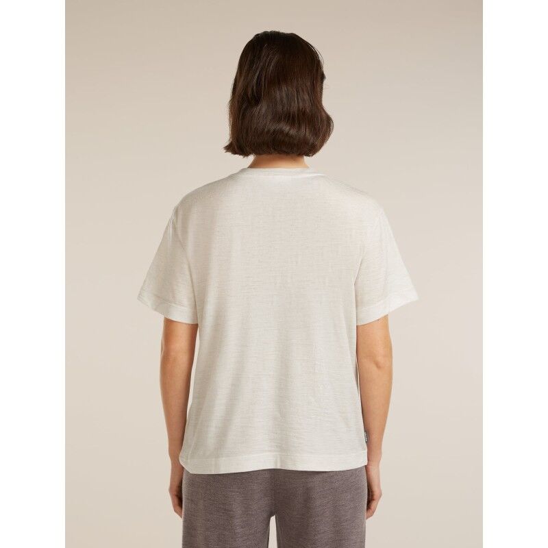 icebreaker Merinos 150 Tech Lite SS Relax V Neck Tee - Merinotröja - Dam | Hardloop