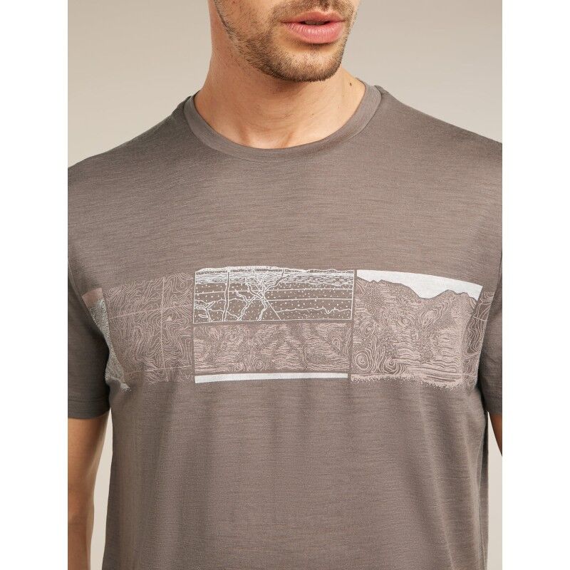 icebreaker Merinos 150 Tech Lite SS Tee Elev Line - T-shirt en laine mérinos homme | Hardloop
