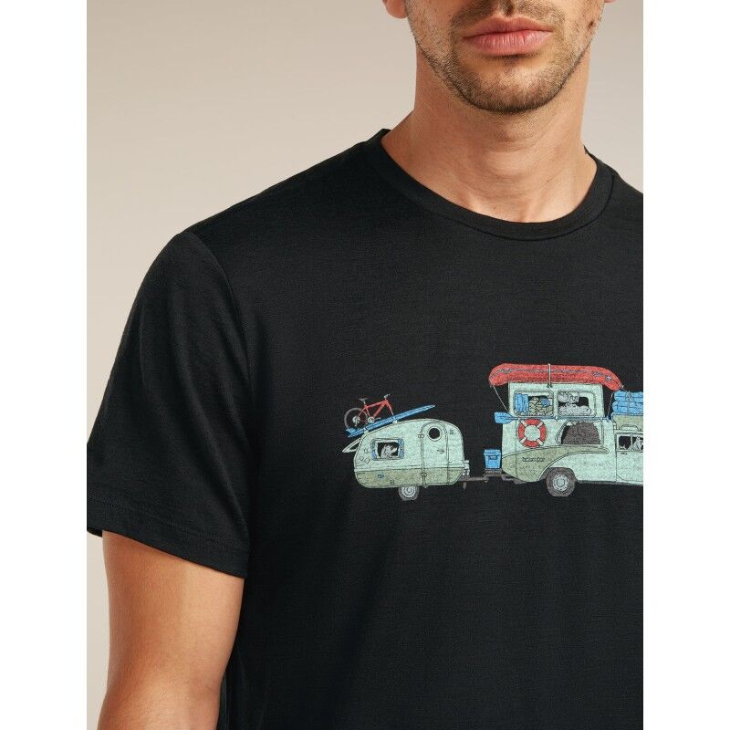 icebreaker Merinos 150 Tech Lite SS Tee Transportage - Merino-t-paidat - Miehet | Hardloop