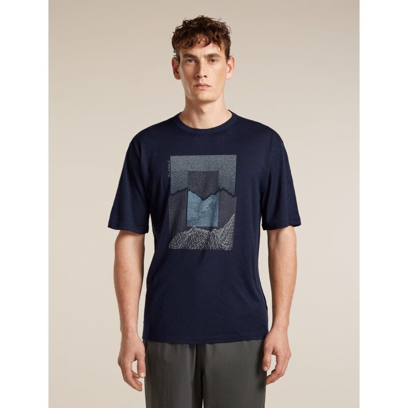 icebreaker Merinos 150 Tech Lite SS Relax Tee Mtn Shi - Merinoshirt - Herren | Hardloop
