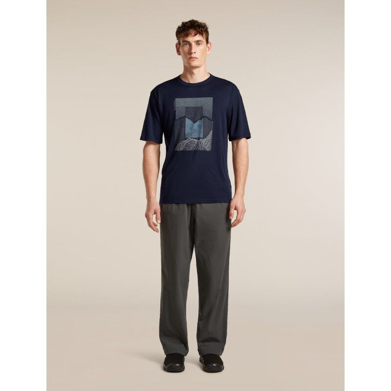 icebreaker Merinos 150 Tech Lite SS Relax Tee Mtn Shi - Camiseta de merino - Hombre | Hardloop
