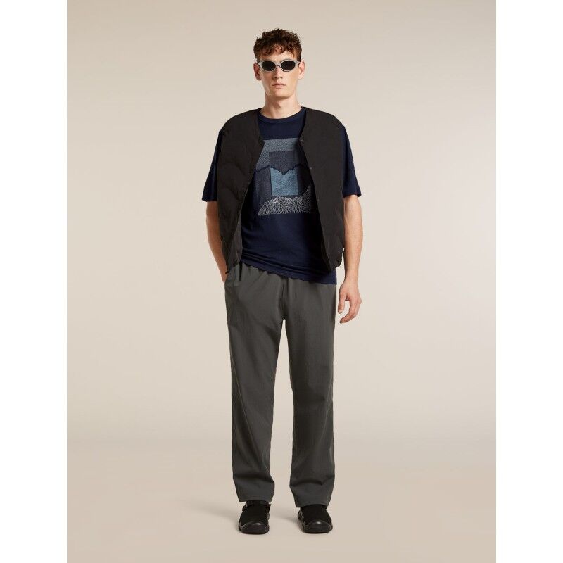 icebreaker Merinos 150 Tech Lite SS Relax Tee Mtn Shi - Merino-shirt - Herrer | Hardloop