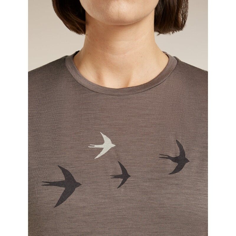 icebreaker Merinos 150 Tech Lite SS Tee Bird Transit - Merinotröja - Dam | Hardloop