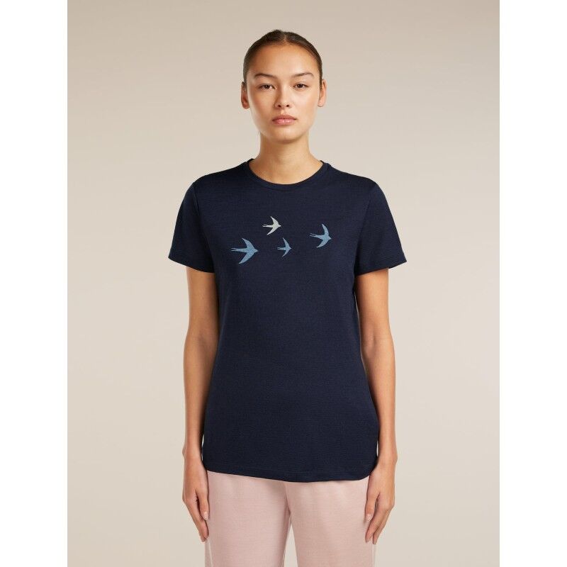 Merinos 150 Tech Lite SS Tee Bird Transit - Koszulka z wełny Merino® damska