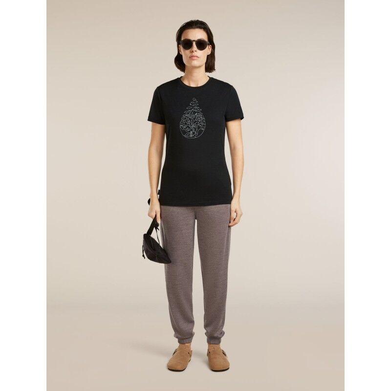 icebreaker Merinos 150 Tech Lite III SS Tee Hike Path - Camiseta de lã merino mulher | Hardloop