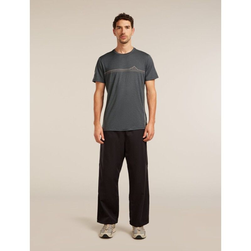 icebreaker Merinos 150 Tech Lite SS Tee Range Stripes - Maglia merino - Uomo | Hardloop