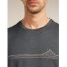 icebreaker Merinos 150 Tech Lite SS Tee Range Stripes - Camiseta de merino - Hombre | Hardloop