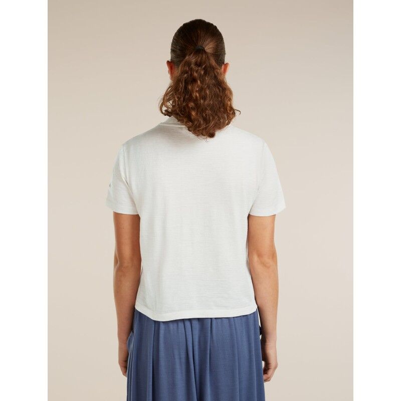 icebreaker Merinos 150 Tech Lite SS Crop Tee NZ Flora - Koszulka z wełny Merino® damska | Hardloop