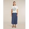 icebreaker Merinos 150 Tech Lite SS Crop Tee NZ Flora - T-shirt en laine mérinos femme | Hardloop