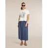 icebreaker Merinos 150 Tech Lite SS Crop Tee NZ Flora - Merino-t-paidat - Naiset | Hardloop